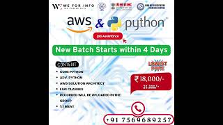 🚀 Master AWS & Python with Job Assistance! 💻
