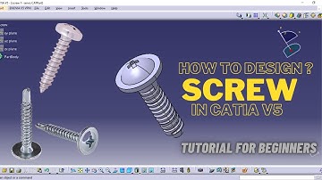Designing a Screw for Servo Motor in CATIA V5: Step-by-Step Tutorial