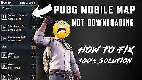 How to fix Map Not Downloading in PUBG MOBILE New Update|Pubg New update map download Solve