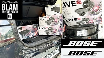 BOSE OUT BLAM INN 😲| BLAM LIVE  | Hertz Active SUBWOOFER | AUDIO SETUP WORTH ₹2 लाख in HYUNDIA i20