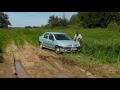 Рено логан  с цепями 1.  renault logan with chains