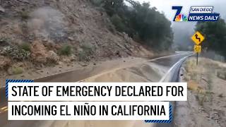 Mon. Sept. 21 Ca State Of Emergency Ahead Of El Niño Season Nbc 7 San Diego