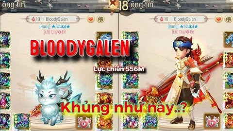 Yong Heroes - Review Acc BloodyGalen Top 1 cụm LSV S1554 Vip 13 Lực chiến 556M