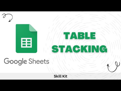 Stacking Tables in Google Sheets with Filter Functions!