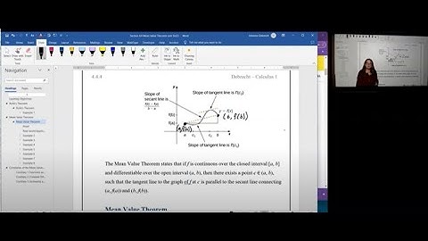 OpenStax 4.4 The Mean Value Theorem