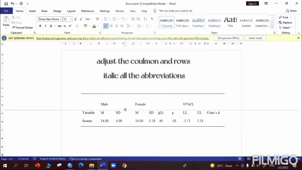 Independent sample t test apa style table formating spss data entry and