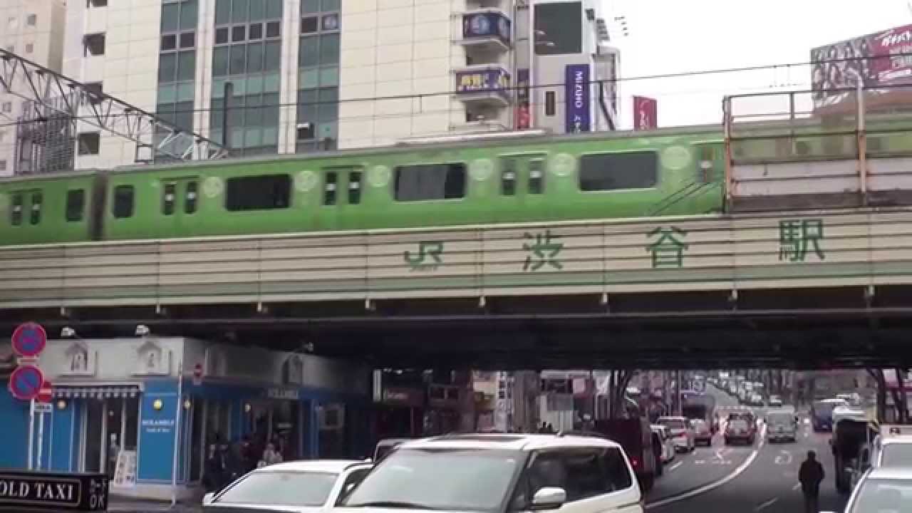 緑電車 ｊｒ山の手線 価値有る渋谷スクランブル式です ２０１３年 Youtube