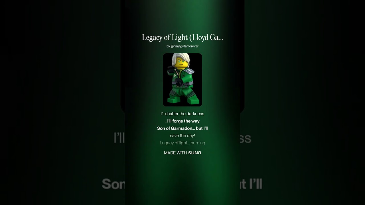 Legacy of Light - Lloyd Garmadon Sings a Song (Ninjago song) - Mason Odom 