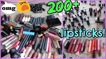MAKEUP DECLUTTER 2018 | Lipstick & Lip Gloss