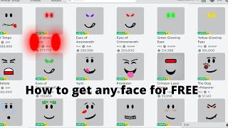 HOW TO GET FREE FACES ON ROBLOX! (2020)*WORKING* PROMO CODE ROBLOX (PATCHED)