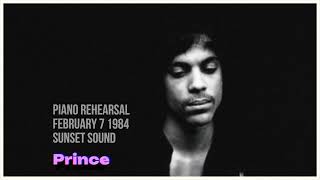 Prince (Piano Rehearsal ) Feb 84' in Sunset Sound