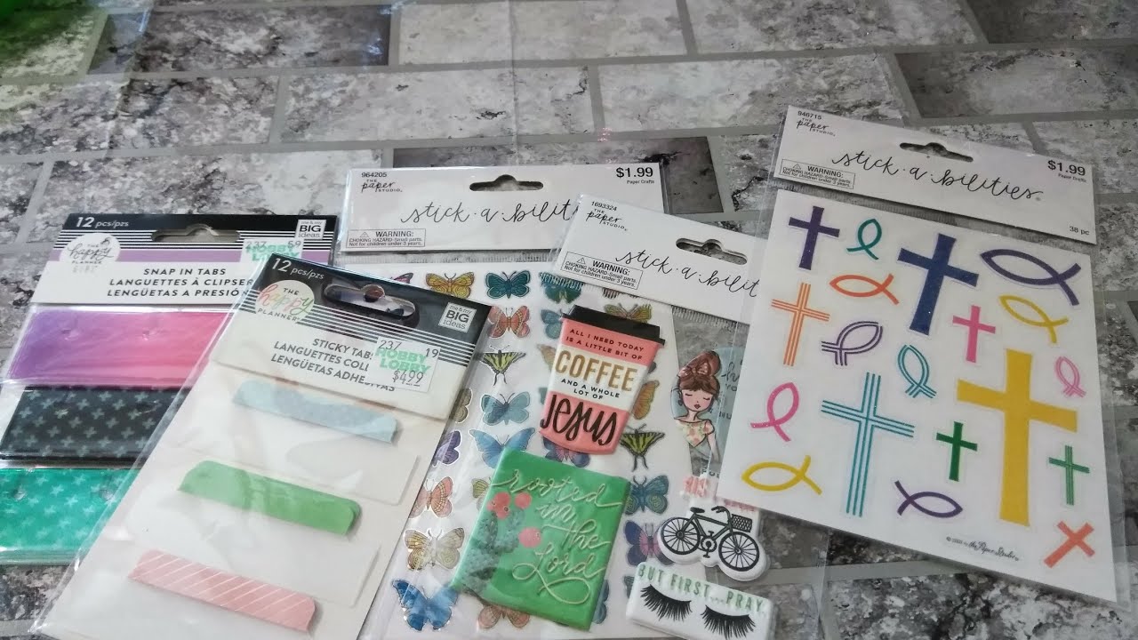 Small Hobby Lobby Haul / Faith Stickers