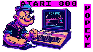 Popeye on Atari 800 – Spinach Power on Atari Home Computer! 🥬🕹️