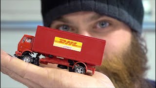 TINY HO SCALE (1/87 scale) SEMI TRUCK PENALTY! RC TRUCKING GAME SHOW: LOADING KINGS