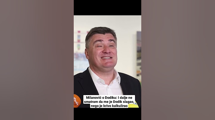 Milanović o Dodiku: I dalje ne smatram da me je Dodik slagao, nego je krivo kalkulirao #shorts