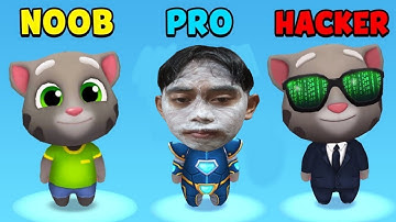 NOOB vs PRO vs HACKER - Talking Tom Gold Run