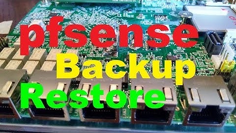 ✅ Ultimate pfsense Router - Part 5 of 6  - Backup and Restore