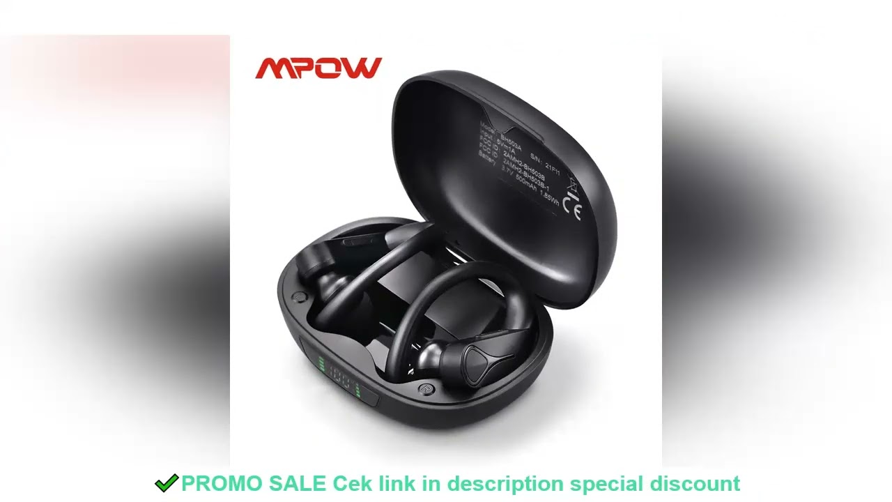 Mpow Flame Solo Wireless Earbuds Sports Bluetooth Earphones Ear Hook design with Mic 28Hrs Playtime