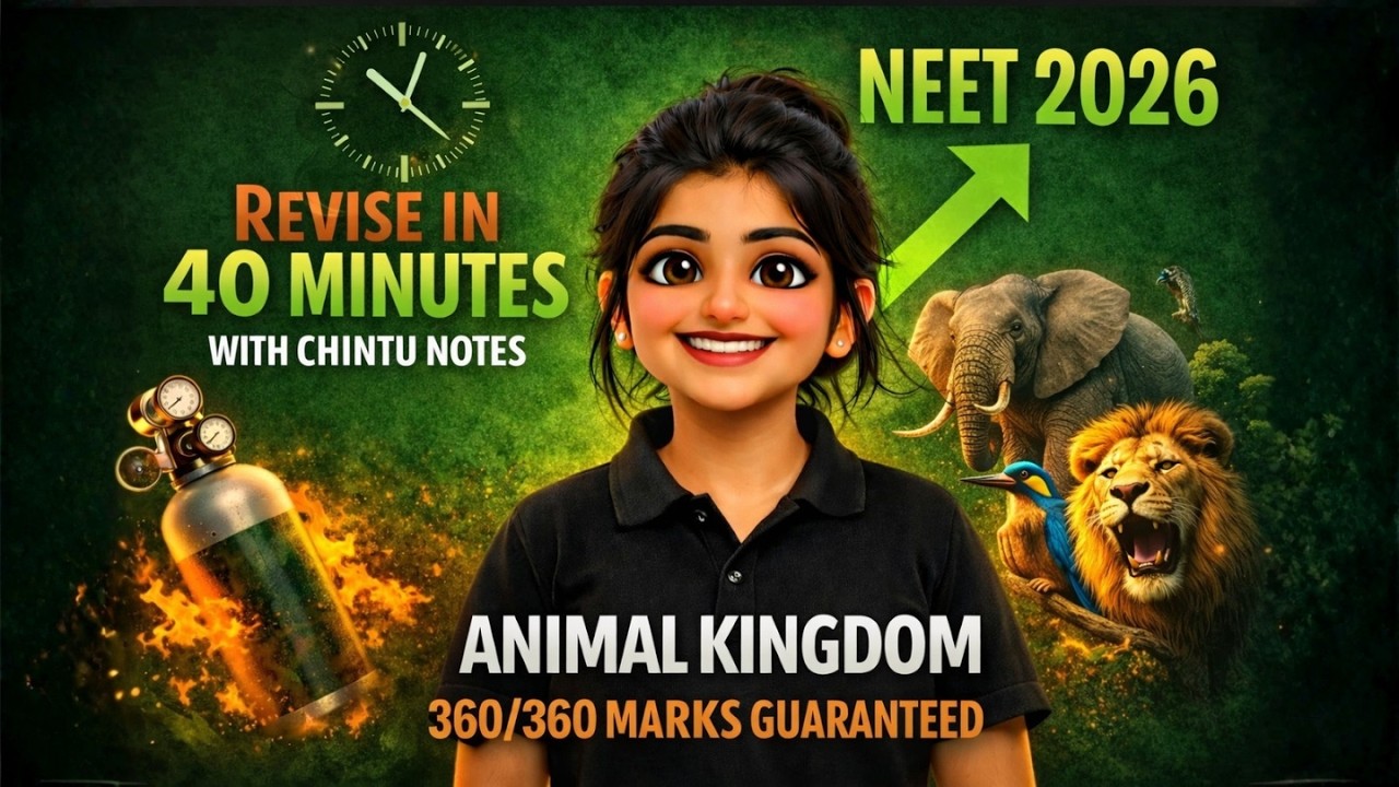 Animal Kingdom In 40 Minutes | NEET Biology | NEET 2026 | Revision # ...