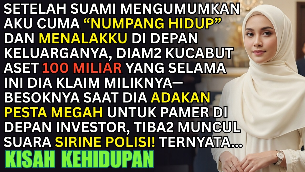 KUCABUT SELURUH ASET 100 MILIAR! SAAT SUAMI BILANG AKU CUMA NUMPANG HIDUP – TIBA2 SIRINE POLISI...
