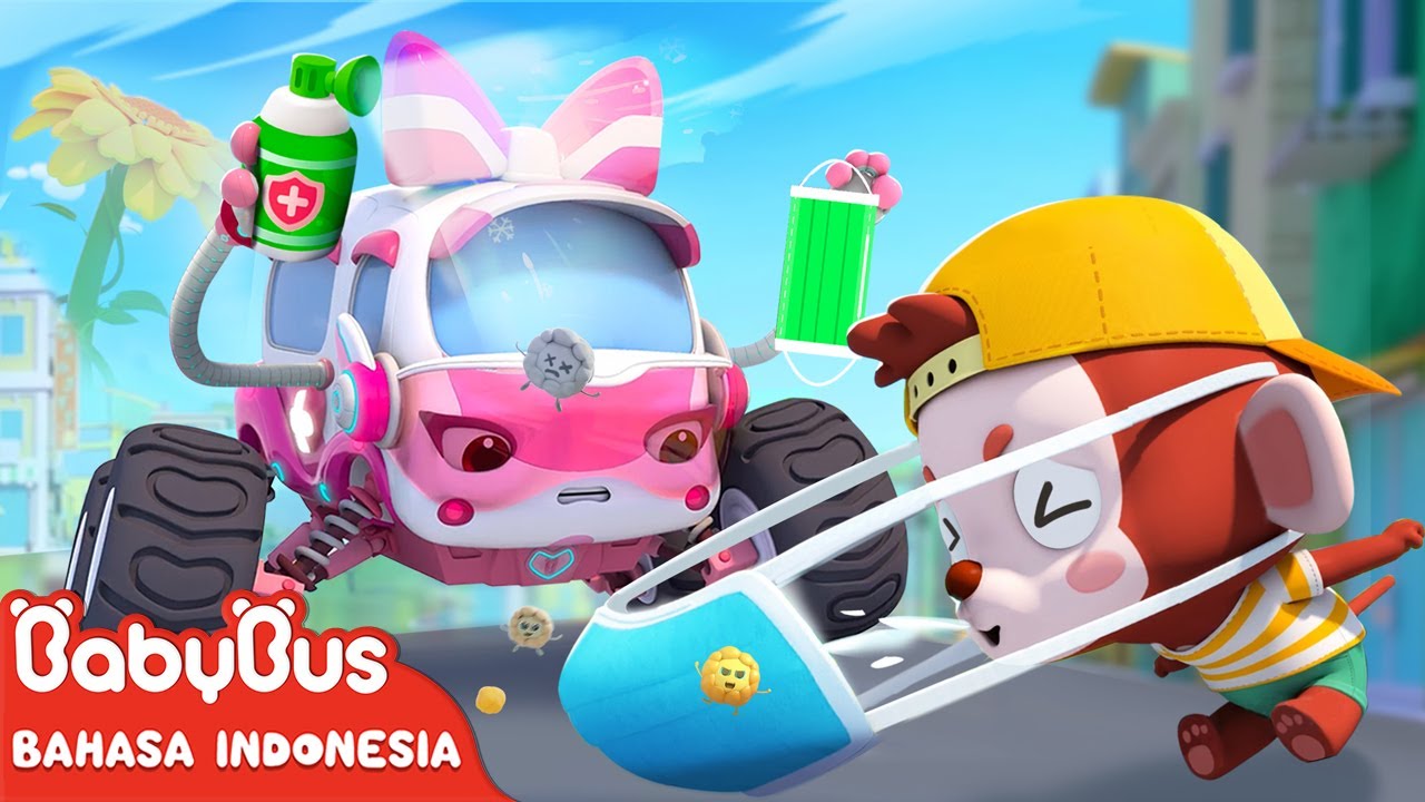 Bersin tanpa henti 🤧| Lagu Ambulans Super | Truk Monster | Lagu Anak-anak | BabyBus Bahasa Indonesia
