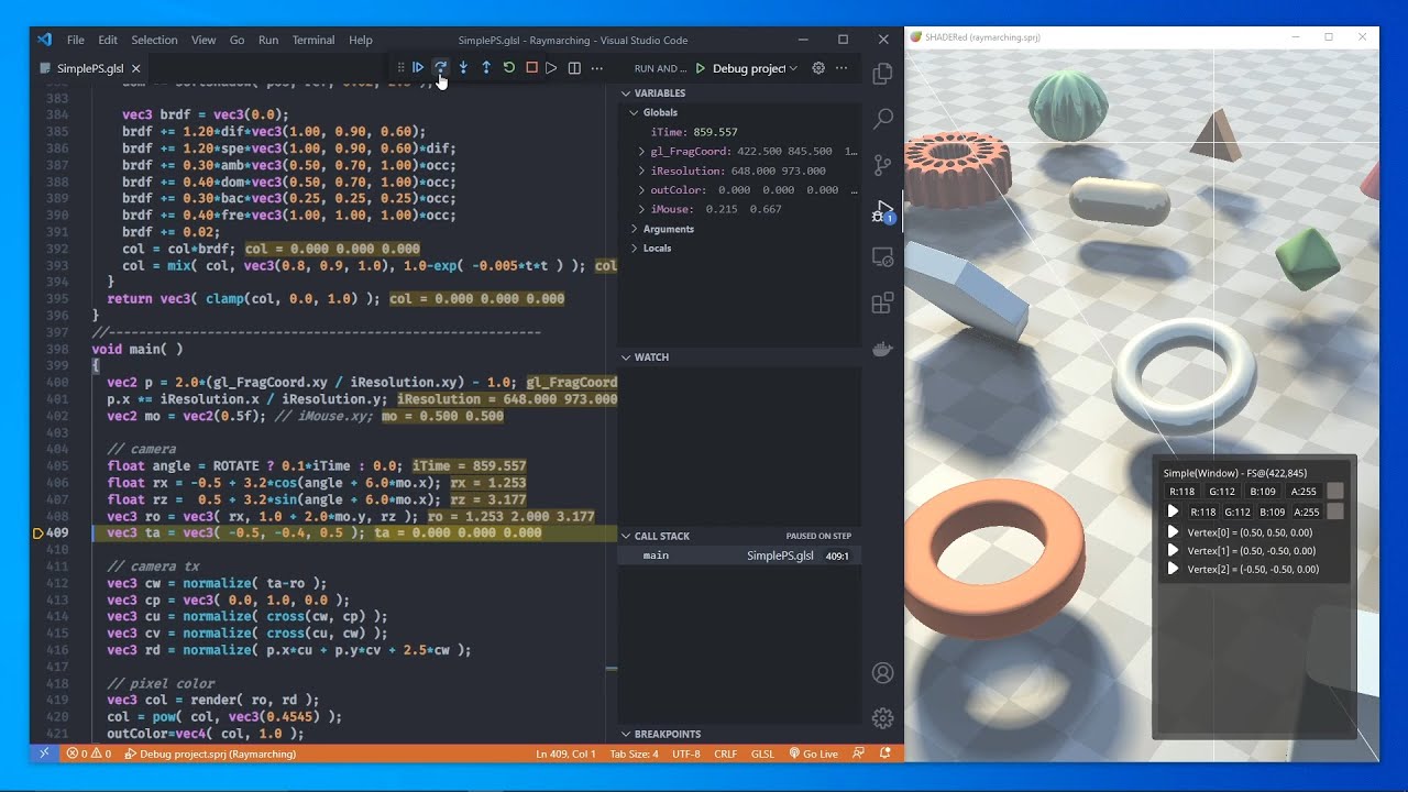 Debugging HLSL & GLSL shaders in VS Code - YouTube