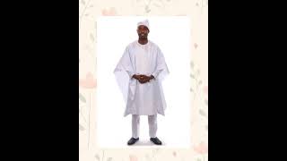 All White Contemporary Grand boubou Agbada Set-DP1791GB