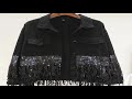 TWOTWINSTYLE Black Casual Patchwork Jacket For Women Lapel Long Sleeve Sequin Tassel Jackets Female