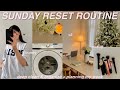 Sunday reset routine deep clean  organize with me  planning for the week ahead