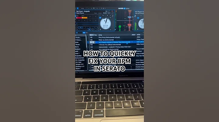 How to quickly fix your bpm in serato dj pro #bpmsupreme #quickmix #djmixer #digitalmixingconsole