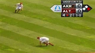 Jordan Luplow makes a great throw for the Curve