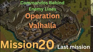 Commandos: Behind Enemy Lines Mission 20 - Operation Valhalla | Last Mission. Walkthrough. Easy Way.