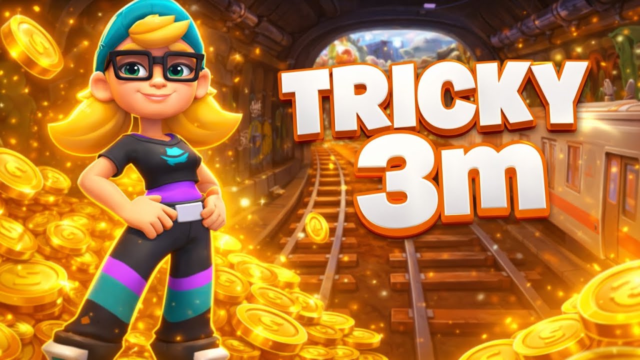 Subway surfer city Gameplay #61 TRICKY 3m/Farming coins  In Subway Surfer City!