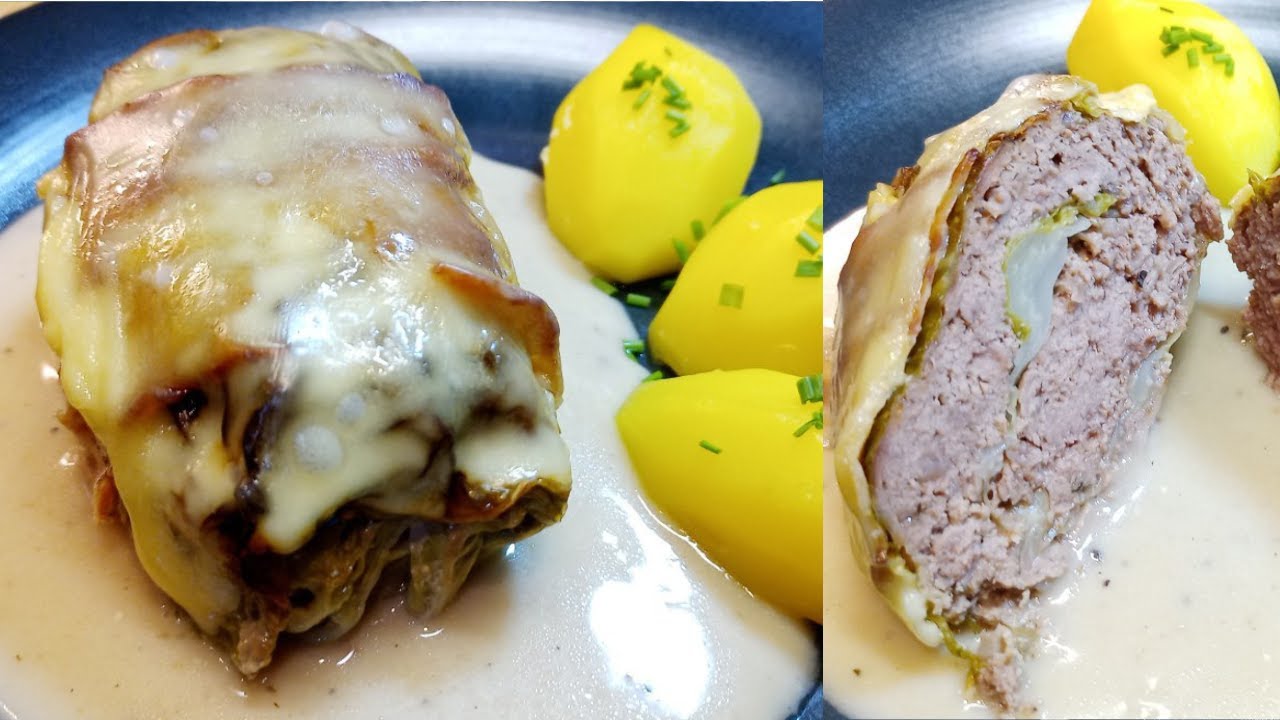 Wirsingrouladen mit Hackfleisch & Käse überbacken Das beste Rezept!