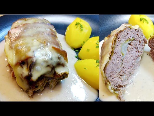 Wirsingrouladen mit Hackfleisch & Käse überbacken Das beste Rezept!