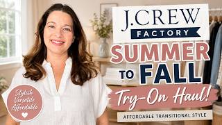 J.Crew Factory Summer to Fall Try-On Haul | Affordable Transitional Style
