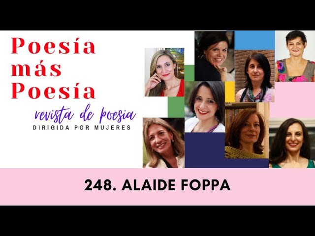 248 POESÍA MÁS POESÍA: ALAÍDE FOPPA