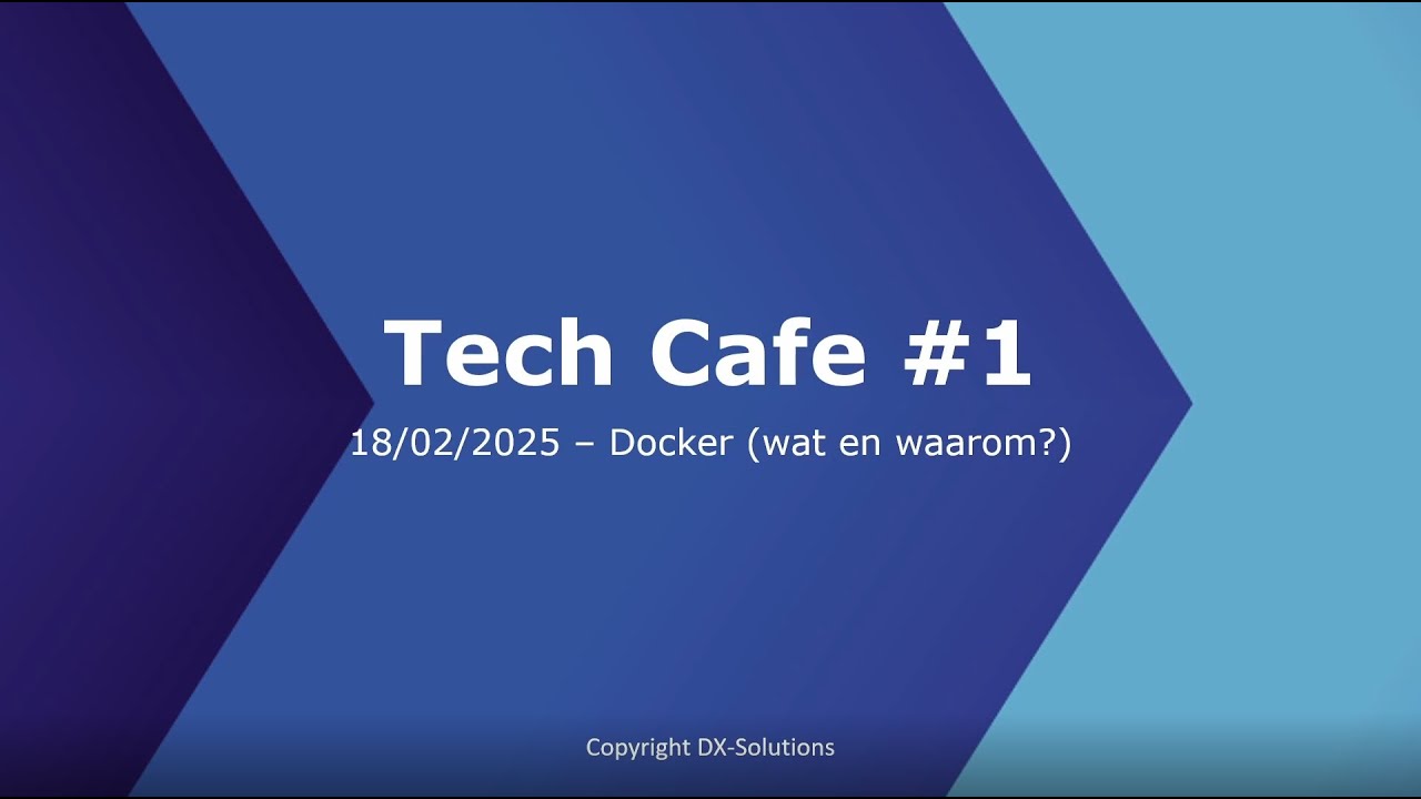 Docker Deep Dive @ Tech Café #1 – DX-Solutions - YouTube