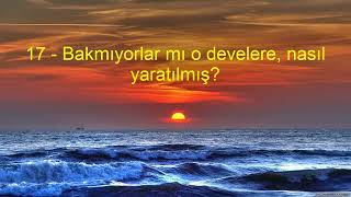 88 GAŞİYE SURESİ VE MEALİ KABE İMAMI MAHİR HOCA