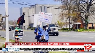 Democratic protesters push back on GOP budget plan