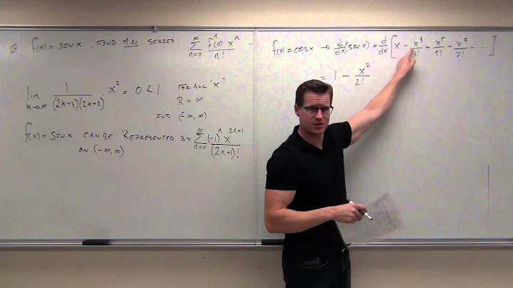 Calculus 2 Lecture 9.8:  Representation of Functions by Taylor Series and Maclauren Series