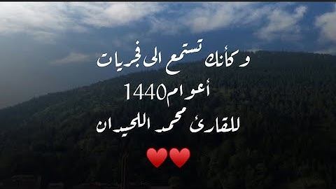 فجرية يختمها بترتيل بديع يخشع له القلب القارئ #محمد_اللحيدان سورة الأنبياء ٧ ذو الحجة ١٤٤٥ هـ