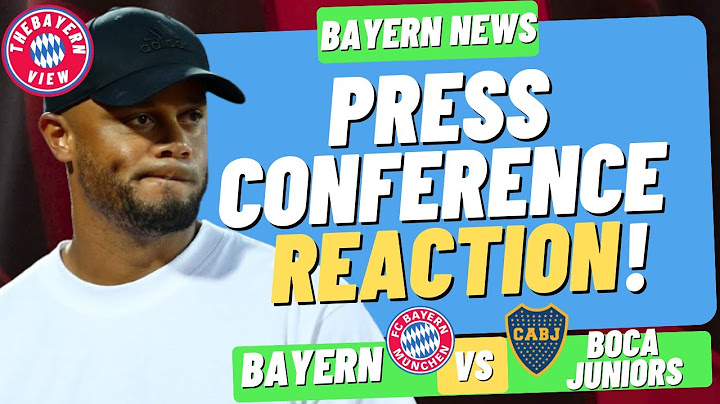 Vincent Kompany PRESS CONFERENCE Reaction! Bayern Munich Vs Boca Juniors
