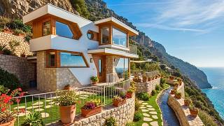 Download lagu Futuristic Cliffside Ocean House With Curved Balcony Might Be The Boldest Viral Architecture Of The