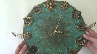 Mixed Media Clocks - SteamPunk and Shabby Chic Style