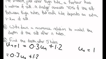 Old (Pre 2015) SQA Higher Maths Recurrence Relations Lesson 2 Making and using a recurrence relation