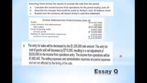 CMA 2015 New system Session 10 Essay Q Unit 1 2 3   240P