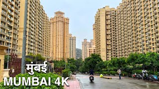 Hiranandani Gardens, Powai🇮🇳 • Relaxing Rain Walk in Neo-Classical Mumbai 4KHDR 