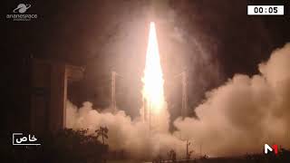 لحظة إطلاق القمر الصناعي  محمد السادس  نحو الفضاء