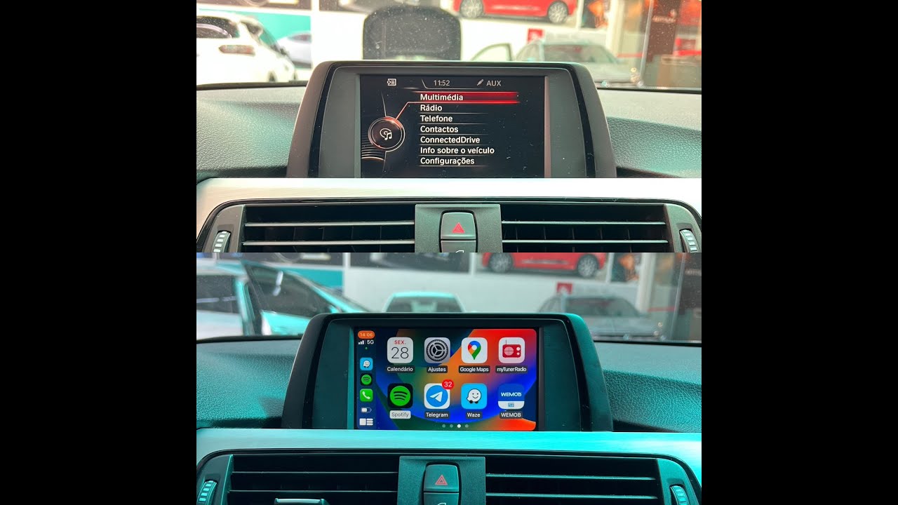 BMW 32i | 2017 - Instalação CarPlay e Android Auto (sem fio) + Câmera traseira - ArtsomAuto